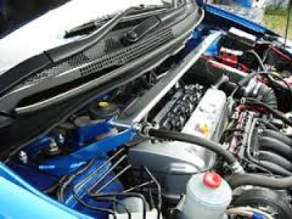 画像2: 【BLOODSPORTS】アルミオーバルタワーバー：Honda車用 (2)